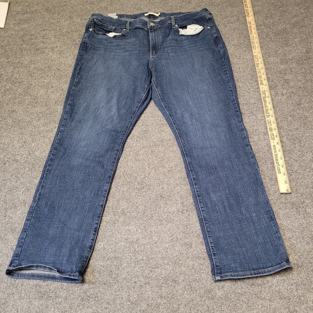 Levi's Jeans Womens Size 18M W34 L30 Blue 314 Shaping Straight Stretch Denim